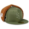 thumbnail image 1 of Men's New Era x Alpha Industries  Olive Chicago White Sox Dog Ear 59FIFTY Fitted Hat, 1 of 5