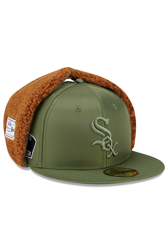 Men's New Era x Alpha Industries Olive Chicago White Sox Dog Ear 59FIFTY Fitted Hat