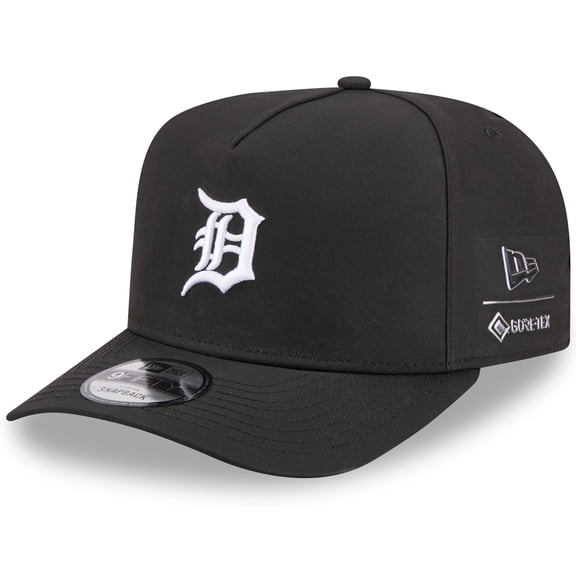 Men's New Era x GORE-TEX Black Detroit Tigers A-Frame 9FIFTY Adjustable Hat