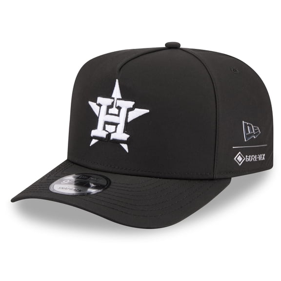 Men's New Era x GORE-TEX Black Houston Astros A-Frame 9FIFTY Adjustable Hat
