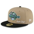 thumbnail image 1 of Men's New Era x Just Don Light Beige/ Black Florida Marlins Just Don x Earth Day 59FIFTY Fitted Hat, 1 of 5