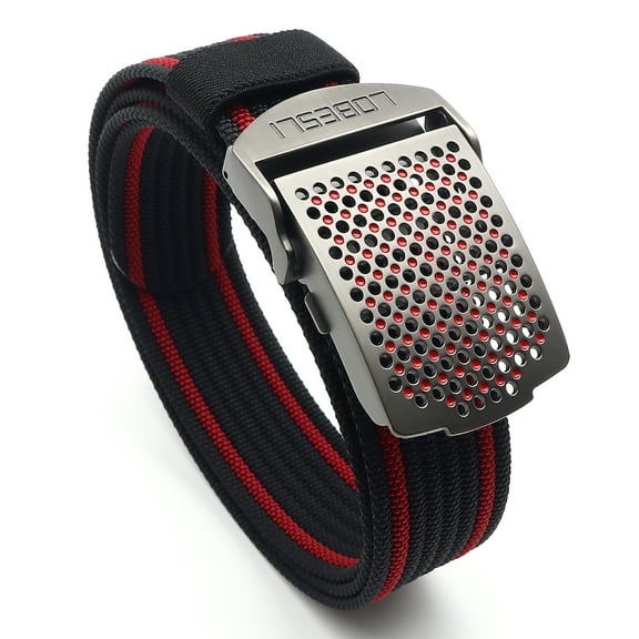 Men's New Fashion Sports Outdoor Golf Mountaineering Casual Durable Non-Elastic Nylon Belt (Width 1.49in)