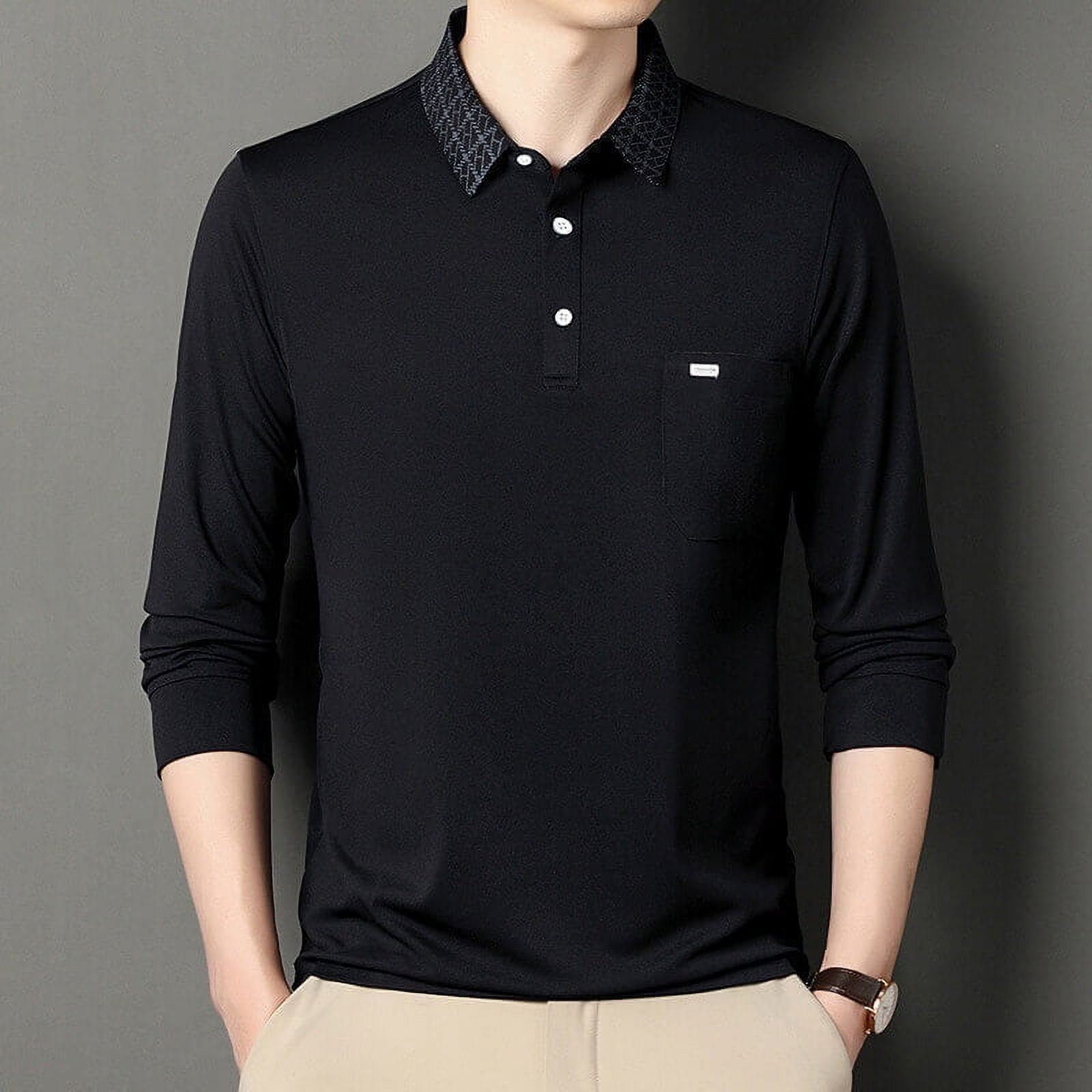 Final Sale | Men’s Polo Collar Multi Color Summer Stretch Shirt | Size S