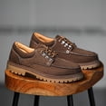 thumbnail image 1 of Men's New Low-Top Thick-Soled Simple Fashion Versatile Casual Sneakers for Men Slip-On British Style Breathable Loafers,, 1 of 9