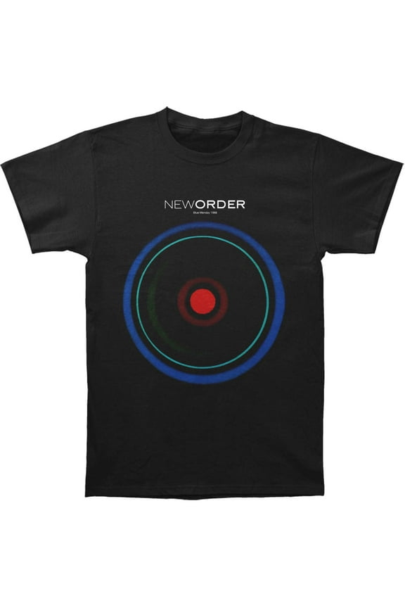 Men's New Order Blue Monday Slim Fit T-shirt XX-Large Black