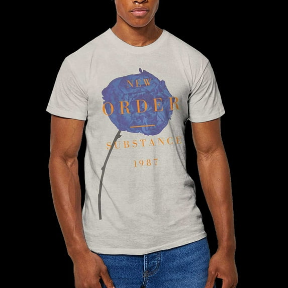 Men's New Order Spring Substance (Dip-Dye) Tie Dye T-shirt XX-Large Natural