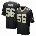 thumbnail image 1 of Men's New Orleans Davis 56 Black Stitched T-Shirts Sports Player Game Top, 3X-Large, 1 of 1