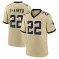 thumbnail image 1 of Men's New Orleans Shaheed 22 Gold Stitched T-Shirts Sports Player Game Top, Medium, 1 of 1