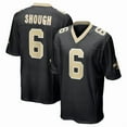 thumbnail image 1 of Men's New Orleans Shough 6 Black Stitched T-Shirts Sports Player Game Top, XX-Large, 1 of 1
