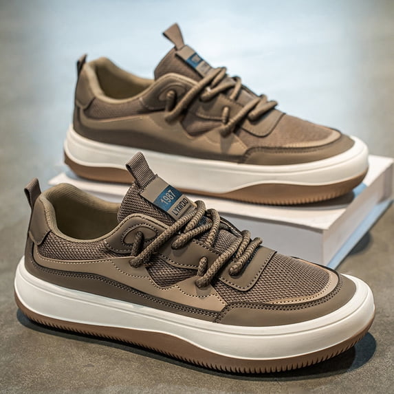 Men's New Versatile Sports Running Shoes Sneakers, with Non-Slip Soft Sole for Casual Wear Breathable Mesh