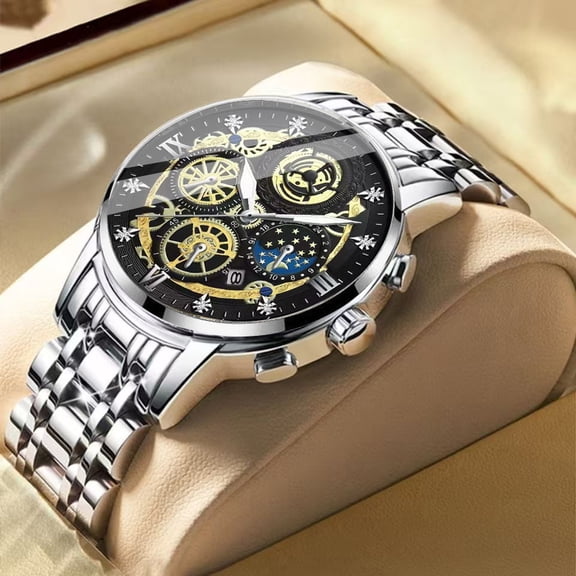 Men's New Waterproof Quartz Watch - Hollow-Out Design, Trendy & Popular Fashion Wristwatch
