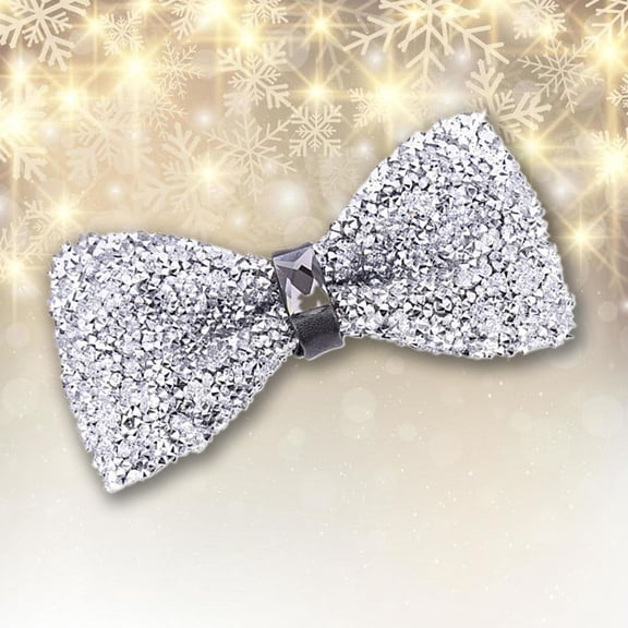 Men's New Year's Eve Party Suit Rhinestone Bow Tie Wedding Groomsmen Formal Bow Tie Mens Ties Pack Ties for Men Slim Fit Bow Hair Ties Tellies Hair Ties Decorative Hair Ties Shoe Ties No Tie Adults