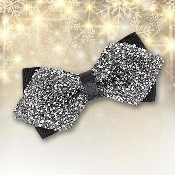 Men's New Year's Eve Party Suit Rhinestone Bow Tie Wedding Groomsmen Formal Bow Tie Ti-30 Ornament Ties Metal Zip Ties Heavy Duty Extension Cord Ties Ties Family Ties Season 1 Zipper Ties Ties for Men