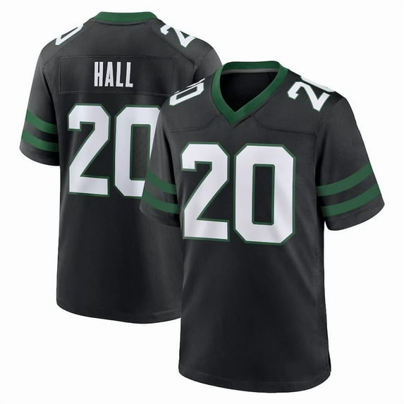 Men's New York J Hall 20 Black Stitched T-Shirts Sports Player Game Top, Medium