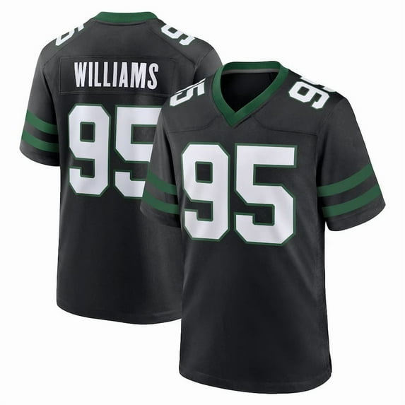 Men's New York J Williams 95 Black Stitched T-Shirts Sports Player Game Top, 3X-Large