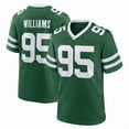 thumbnail image 1 of Men's New York J Williams 95 Green Stitched T-Shirts Sports Player Game Top, X-Large, 1 of 1