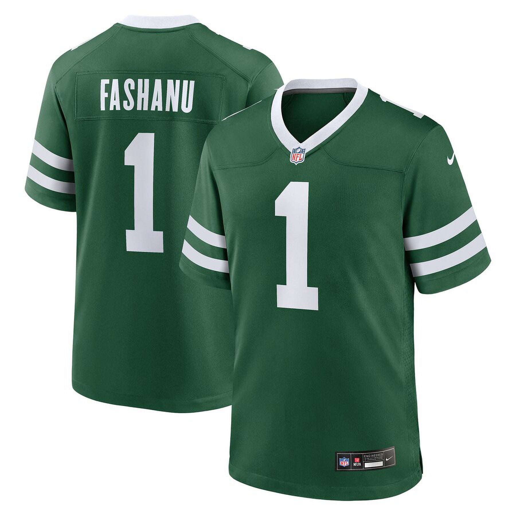 Men's New_York_Jets Olu Fashanu Gotham Green 2024 NFL Draft First Round
