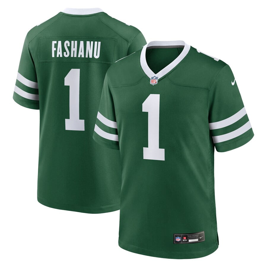 Men's New_York_Jets Olu Fashanu Gotham Green 2024 NFL Draft First Round