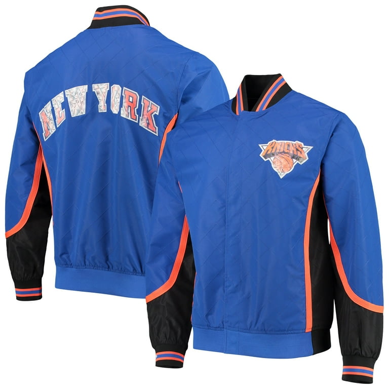 Men's New York Knicks Blue Mitchell & Ness Hardwood Classics 75th