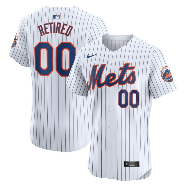 Men's New_York_Mets White Home Elite PickAPlayer Retired Roster