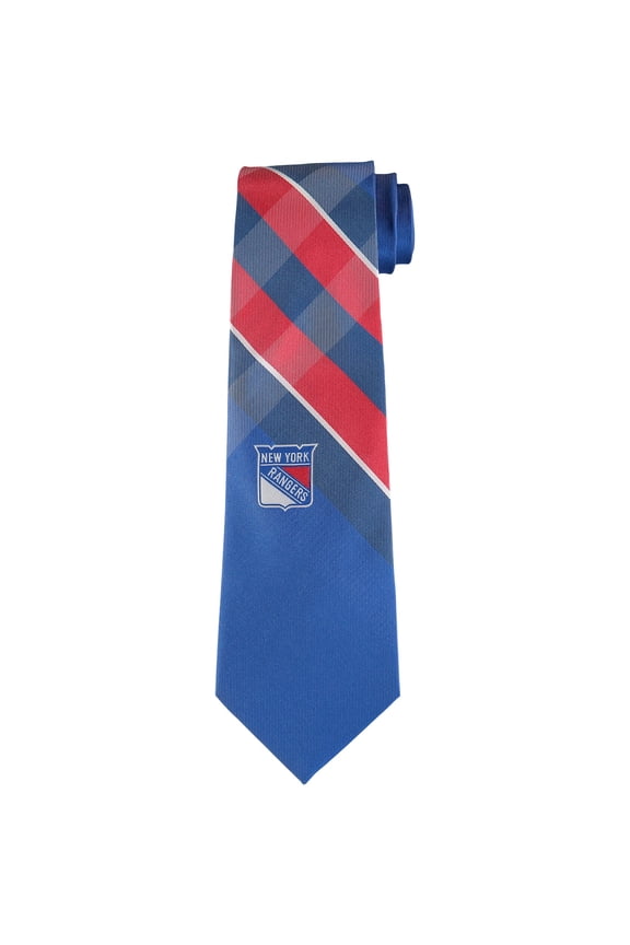 Men's New York Rangers Woven Poly Grid Tie