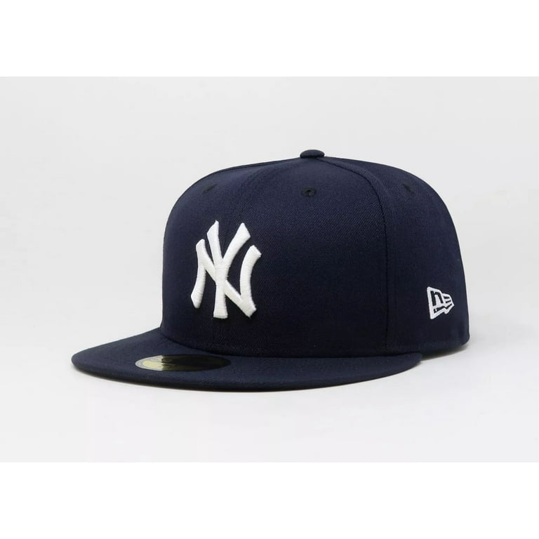 New Era Men s MLB NY Yankees Baseball Cap Navy 59FIFTY Fitted Hat Walmart