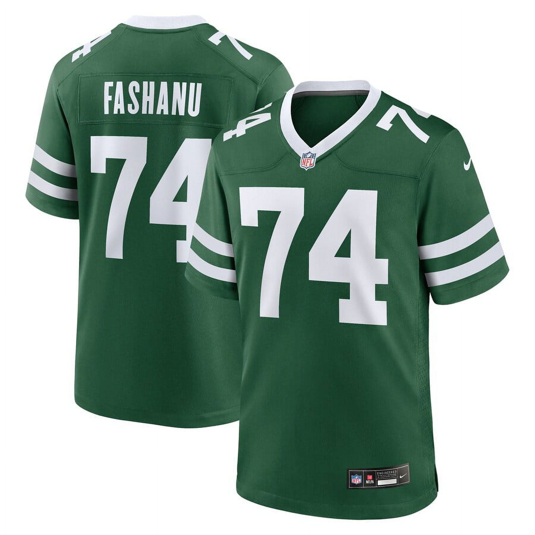 Men's New_York jets Olu Fashanu Gotham Green 2024 NFL Draft First Round