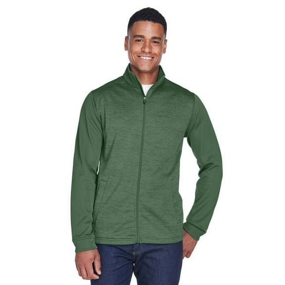 Men's Newbury Colorblock Mélange Fleece Full-Zip - FOREST/ FORST HT - L