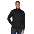 thumbnail image 1 of Men's Newbury Mélange Fleece Quarter-Zip - BLACK HEATHER - 2XL, 1 of 3