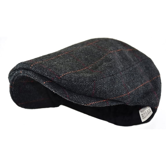 Men's Newsboy Cap, Irish Tweed Flat Hat with Herringbone Pattern for Men , Two-Pack for Spring, Fall and WinterMen's Newsboy,One Size