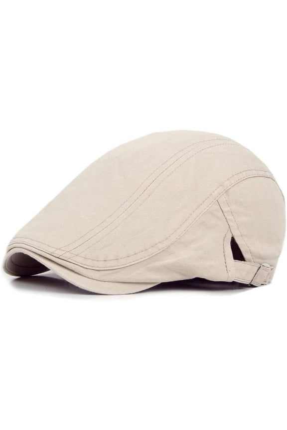 Men's Newsboy Cap Ivy Cotton Flat Hat Adjustable Cabbie Driving Hats Gatsby Irish Hunting Beret Caps 1Pack