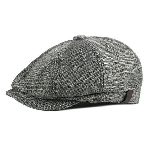 Men's Newsboy Cap Solid Color Newsboy Beret Hat for Men Cotton Gatsby Hat Vintage Cabbie Cap