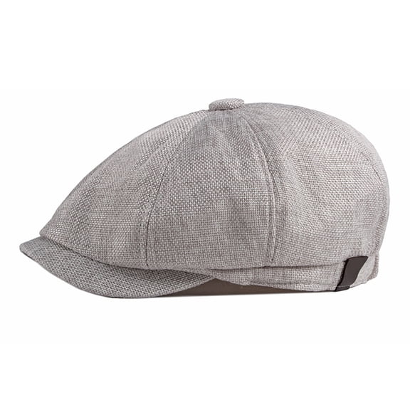 Men's Newsboy Cap Solid Color Newsboy Beret Hat for Men Cotton Gatsby Hat Vintage Cabbie Cap