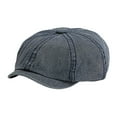 thumbnail image 1 of Men’s Newsboy Cap Washed Retro Cabbie Hat Adjustable Durable Casual Street Hat, 1 of 3
