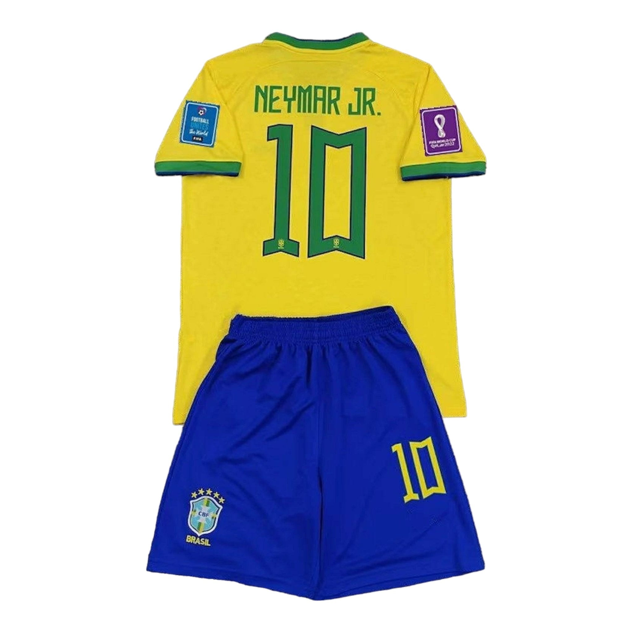 Nike Brazil Neymar Jr. Home Jersey 22/23 w/ World Cup 2022 Patches (Dy -  Soccer Wearhouse