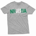 thumbnail image 1 of Men's Nigeria T-shirt Nigeria flag coat of arms country tee shirt Patriotic Tee (3X-Large Grey), 1 of 7
