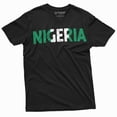 thumbnail image 1 of Men's Nigeria T-shirt Nigeria flag coat of arms country tee shirt Patriotic Tee, 1 of 7