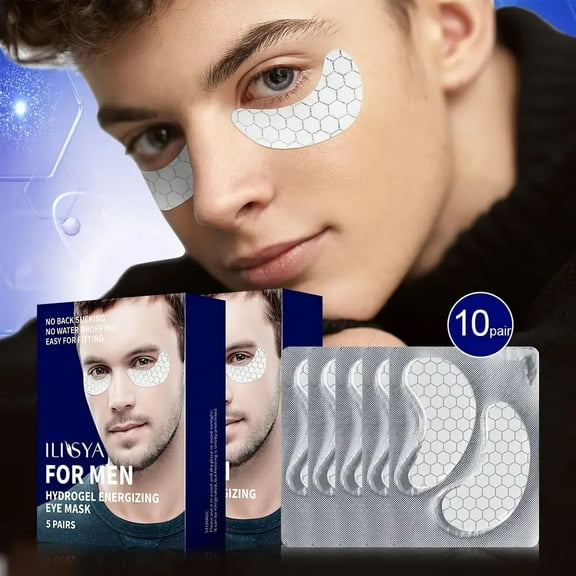 Men's Night Sleep Eye Mask Firming Fine Line Bags, Black Circles, And Tightens Eyes Hydrating Moisturizing Eye Care Patch-10pcs/2boxes