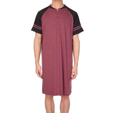 Sleepy Joes Men's Nightshirt - Lightweight Cotton Sleepwear M To 3XL