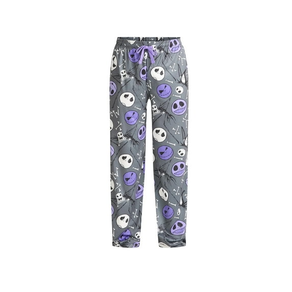 Men's Nightmare Before Christmas Gray Pajama Sleep Pants - Small
