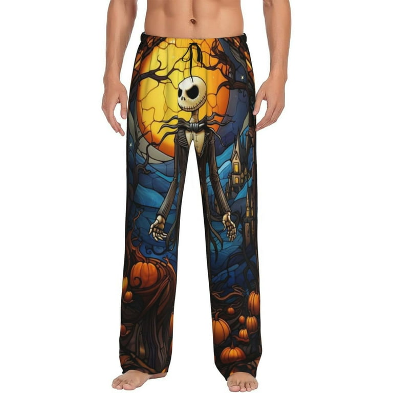 Men s Nightmare Before Christmas Pajama Pants Lounge Sleepwear PJ Bottoms with Drawstring Pockets Walmart