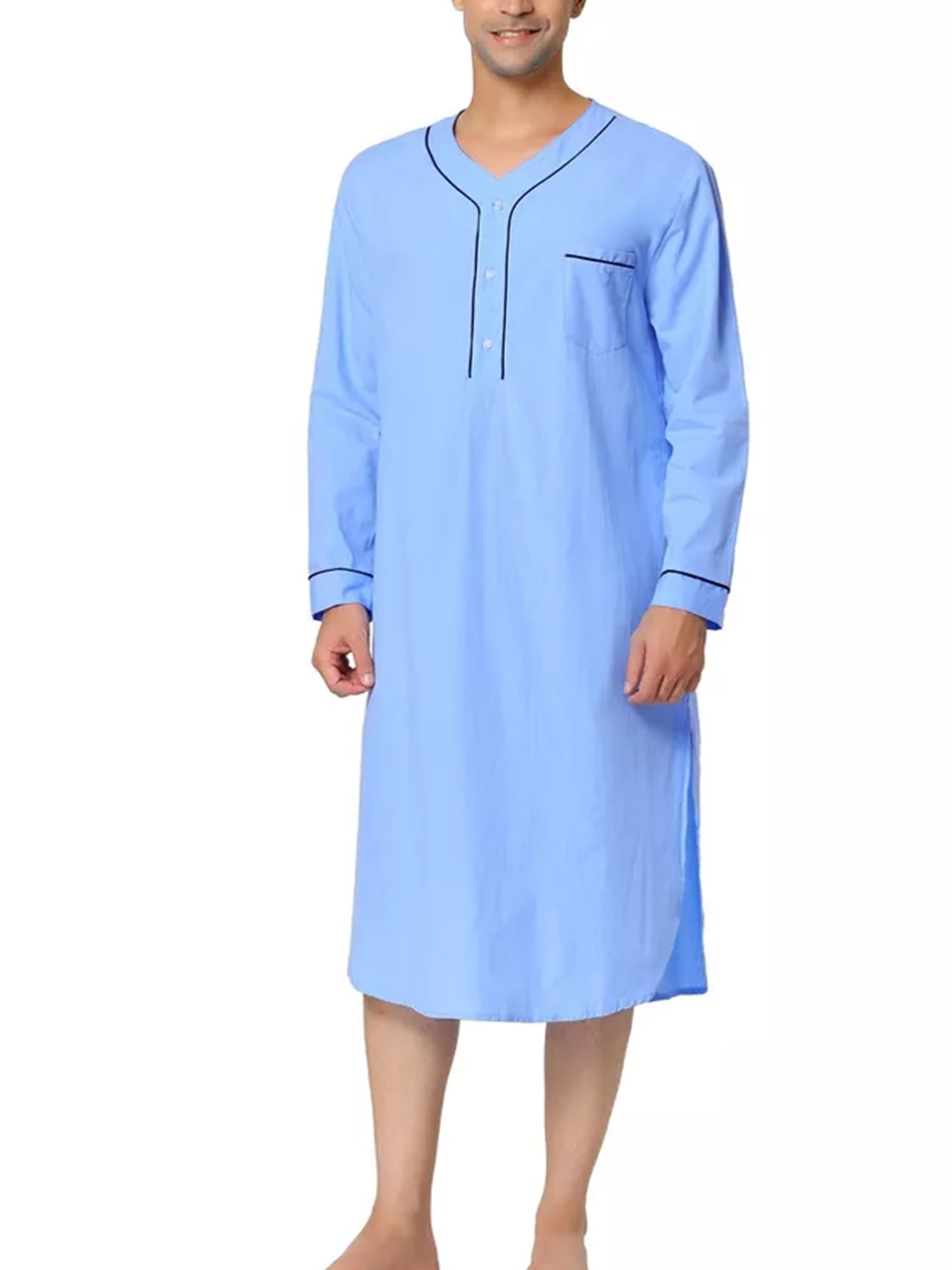 Henley shirt lounge sleepwear 2025