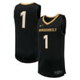 thumbnail image 1 of Men's Nike #1 Black Vanderbilt Commodores Replica Basketball Jersey, 1 of 3