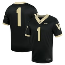 Men's Nike #1 Black Wake Forest Demon Deacons Untouchable Football Jersey