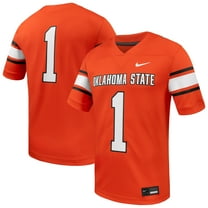 Men's Nike #1 Orange Oklahoma State Cowboys  Game Football Jersey