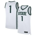 thumbnail image 1 of Men's Nike #1 White Michigan State Spartans Home Replica Jersey, 1 of 3