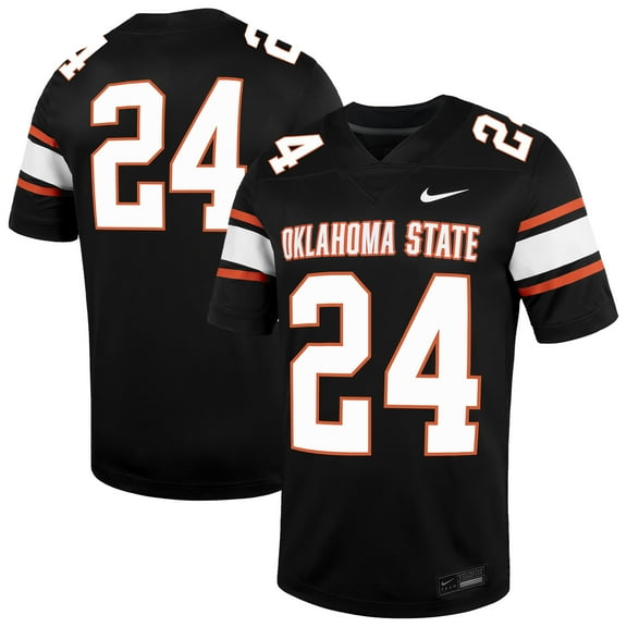 Men's Nike #24 Black Oklahoma State Cowboys Untouchable Football Jersey