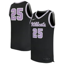 Men's Nike #25 Black Kansas State Wildcats Replica Basketball Jersey