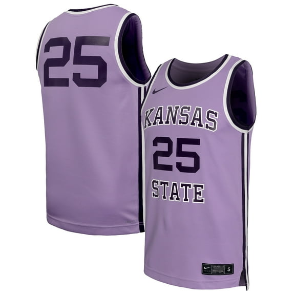 Men's Nike #25 Purple Kansas State Wildcats Replica Basketball Jersey