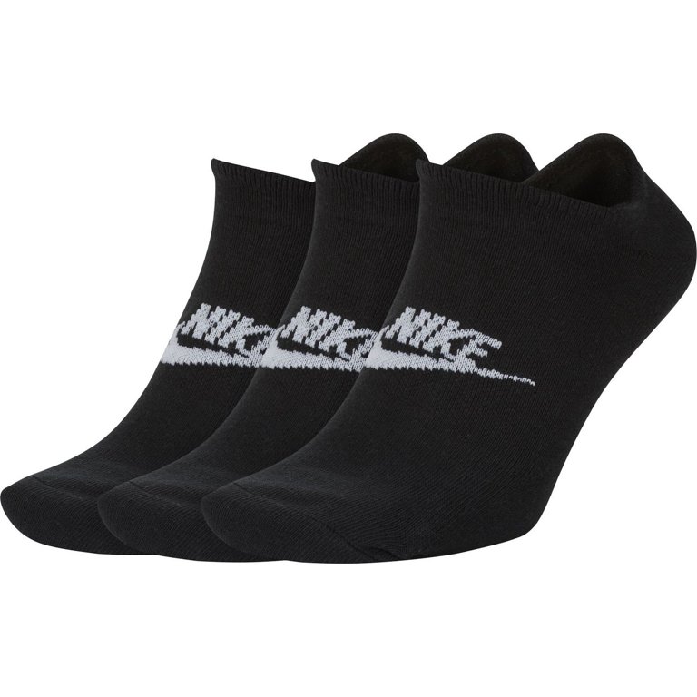 Men s Nike 3 Pack Everyday Essential No Show Socks Color Black Size 8 12 Walmart